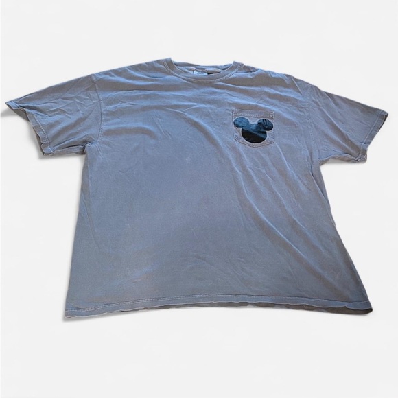 Disney Other - Disney Men's Blue T-Shirt with Mickey Pocket
